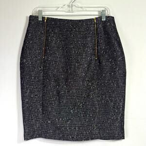 Day Birger et Mikkelsen Sophisticated Black Tweed Pencil Skirt Size 8 EE0588